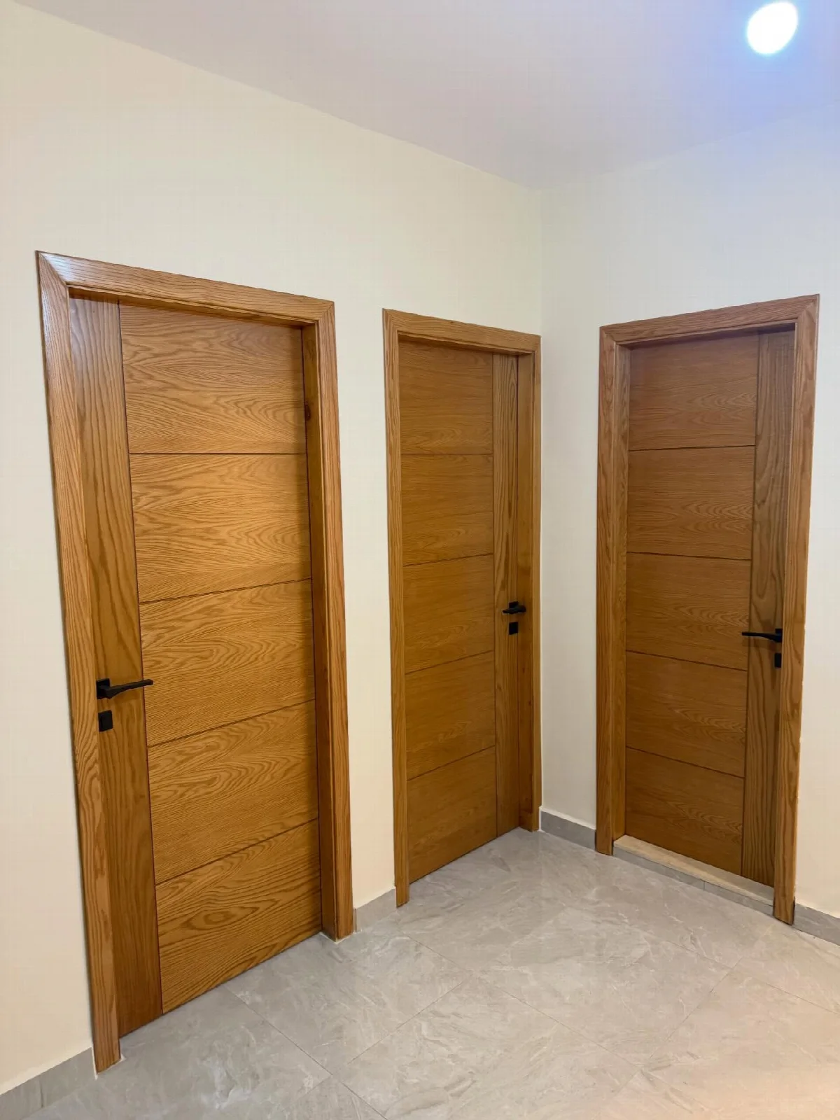 The oak interior doors