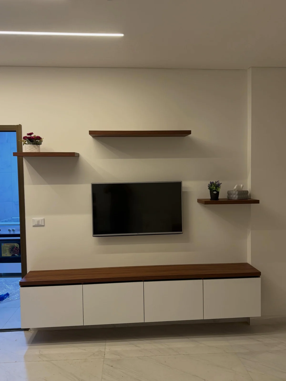 The framed TV wall