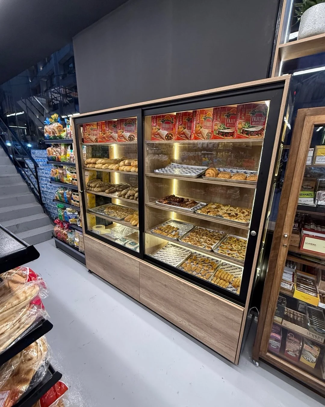The bakery display
